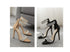 women's shoes sandals new fish mouth shiny rhinestone word with high heels